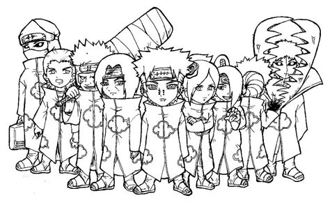 Akatsuki Coloring Page 